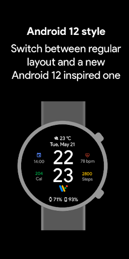 Pixel Minimal WatchFace-WearOSのウォッチフェイス