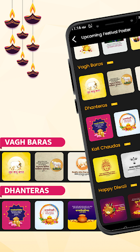Diwali Poster & Video Maker screenshot 3