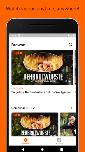 Android application 4ONE.TV screenshort