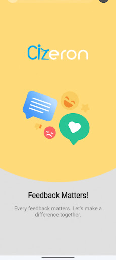 Android application Cizeron Feedback screenshort
