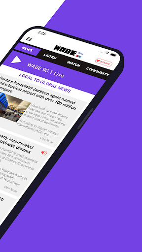 WABE Public Broadcasting App Screen 2