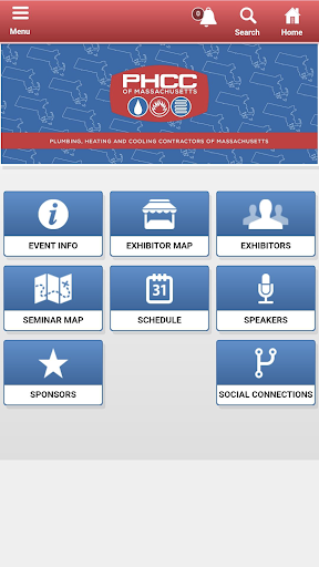 Android application PHCC of MA Trade Show screenshort