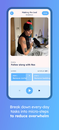 Screenshot of dubbii: the body doubling app