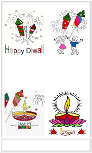 Diwali Colouring - Greeting ca