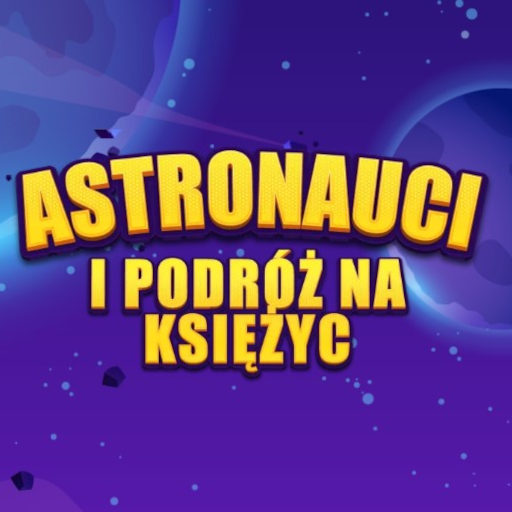 Astronauci i podróż na księżyc logo