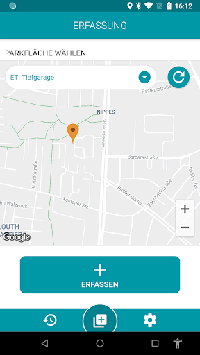 Android application ETIPark screenshort