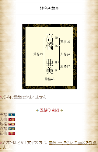 開運 姓名鑑定 Screenshot 3 - AppWisp.com
