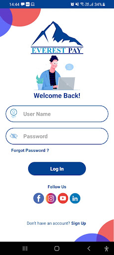 Android application Everest Pay screenshort