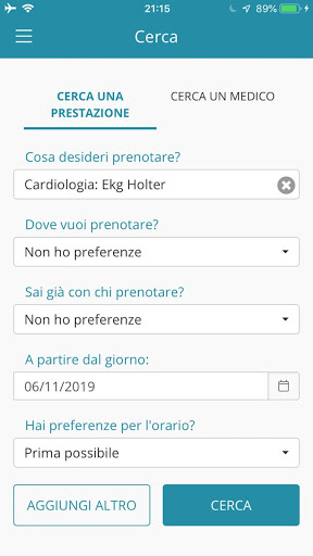 Tuotempo-Servizi per pazienti Screen 3