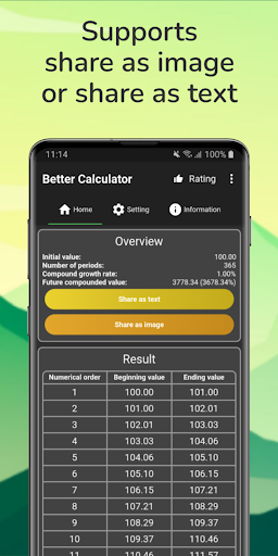 1% Better Everyday Calculator Screen 3