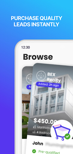 Lead Market App Screen 2