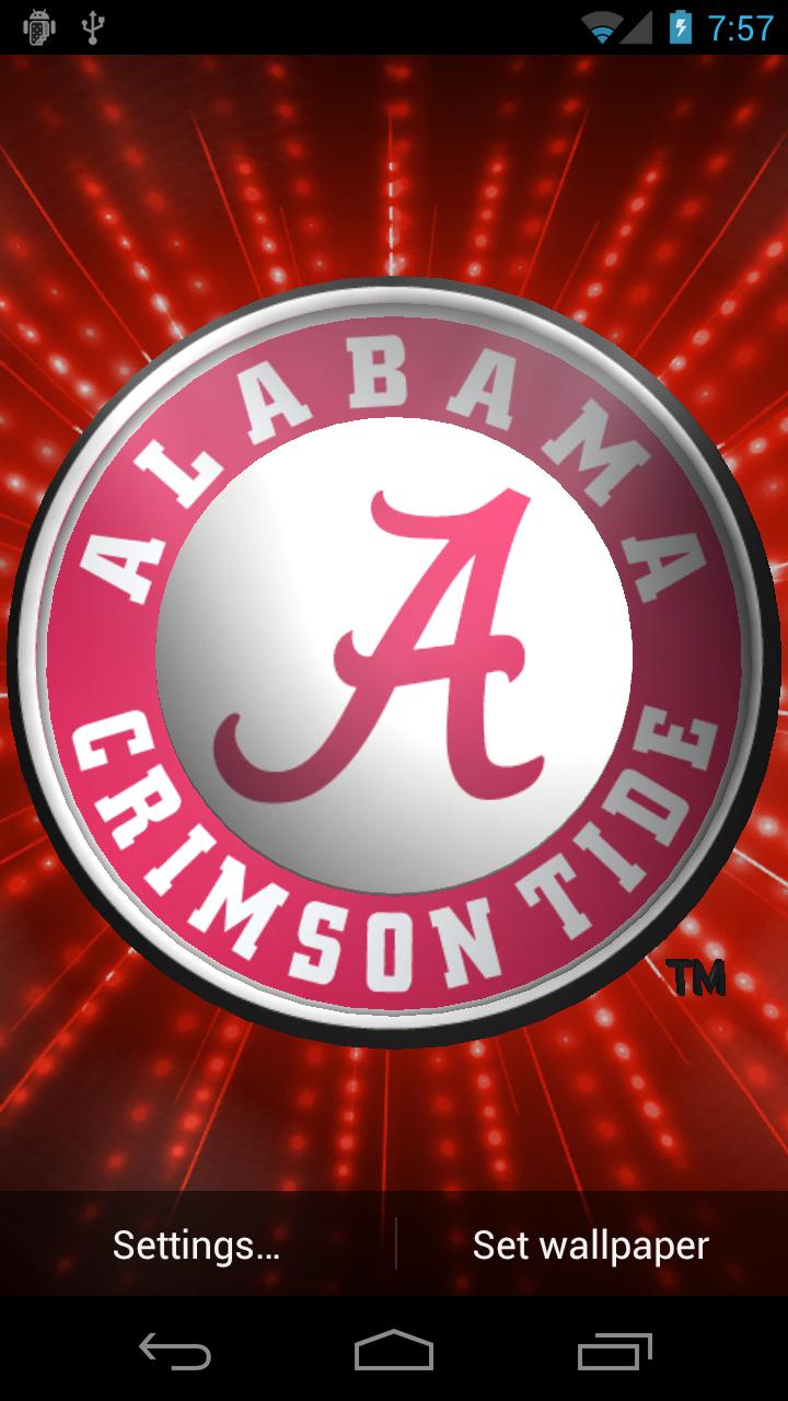 Android application Alabama Crimson Tide LWP &Tone screenshort