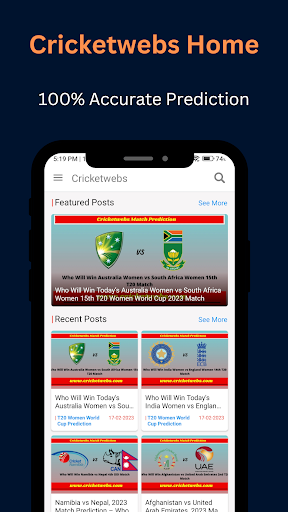 Cricketwebs Screen 3