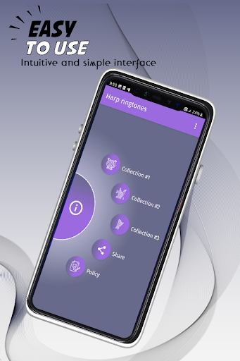 Harp sounds ringtones. Screen 2