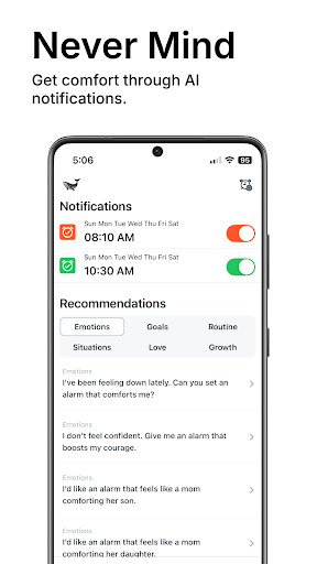 NeverMind - AI Notification Screenshot 1 - AppWisp.com