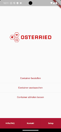 Android application Osterried Container App screenshort