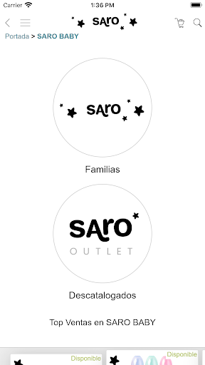 Saro Baby B2B Screen 2
