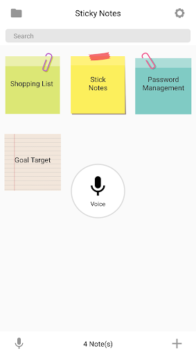 Sticky Notes Screen 2