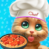 Cute Pets Kitchen Cooking: Fast Food Restaurant icon