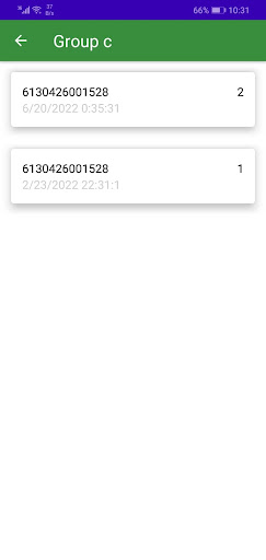 QRR scanner Screen 2