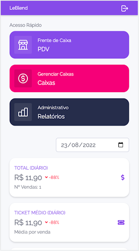 Android application LeCard Comandas screenshort