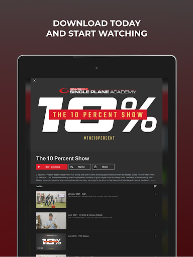 Screenshot of Graves Golf On-Demand