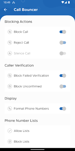 Call Bouncer Screen 3