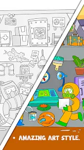 Sticker Book: Coloring Puzzle