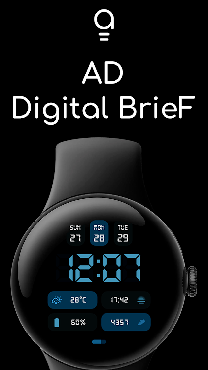 AD Digital BrieF - Watch Face - New - (Android)