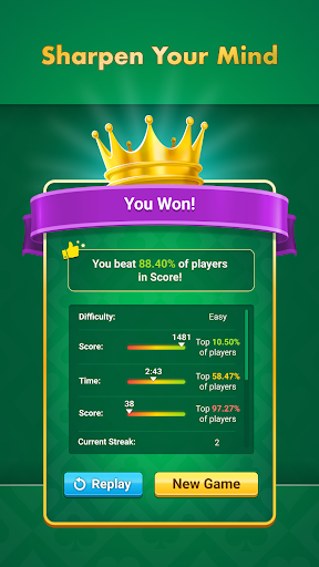 Spider Solitaire - Master لقطة شاشة لتطبيق الأندرويد 4