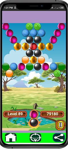 Android application Bubble Shooter screenshort