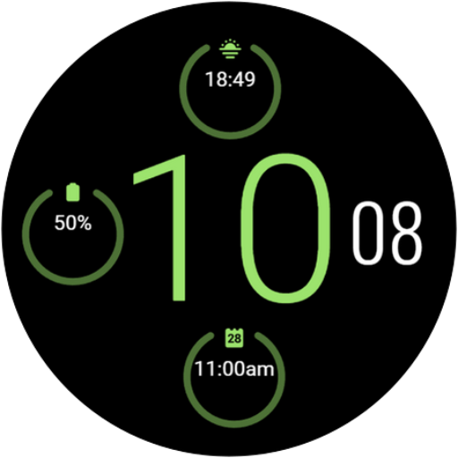Big Text - Digital Watchface Download on Windows