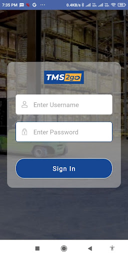 Android application TOTALogistix-TMS2Go screenshort