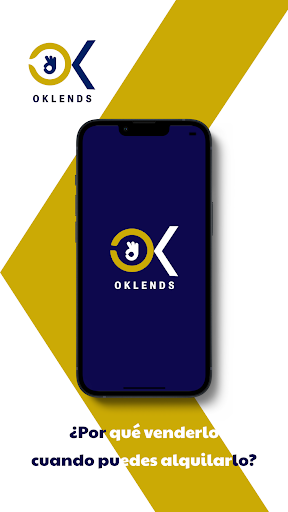 Android application Oklends -Alquiler segunda mano screenshort