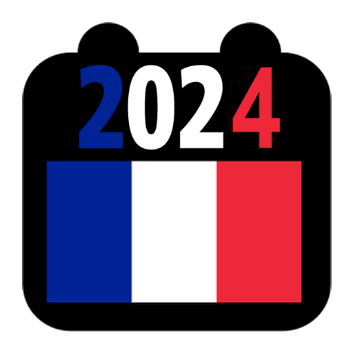 Calendrier francais 2024 logo