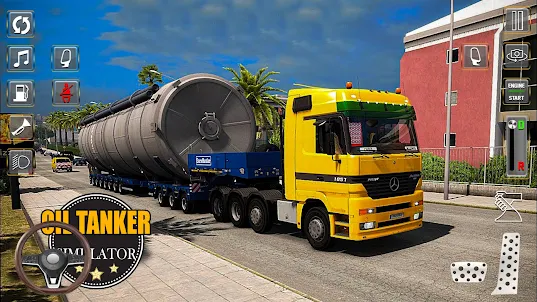 油輪歐洲卡車遊戲 3d: 歐洲油輪模擬器遊戲