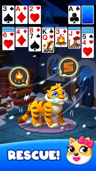 Solitaire Rescue 1.3.1 APK + Mod (Endless / Unlimited hints) for Android