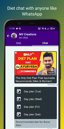 DietApp - For Diet experts Screen 2