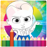 coloring baby bose icon