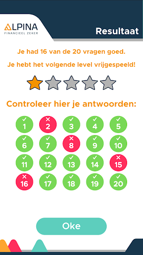 Android application Alpina Theorie Examen screenshort