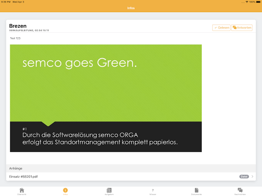 semco ORGA Screen 2