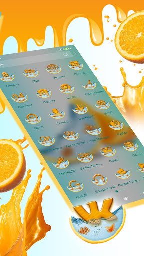 Lemon Fish Water Theme Screen 2