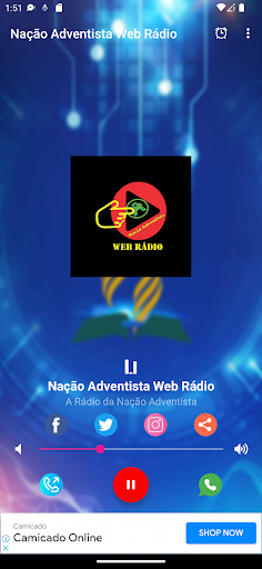 Nação Adventista Web Rádio Screen 3