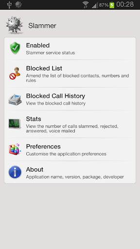 Slammer Call Blocker Screenshot 1 - AppWisp.com