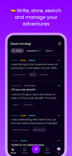 Dreamind: AI Dream Journal Screen 2