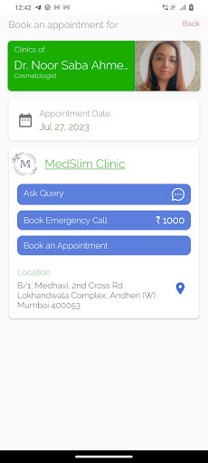 MedSlim Clinic Screen 2