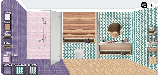 Bathroom Tiles design - Color combination