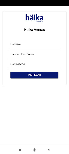 Android application Haika Ventas screenshort