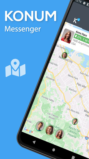Android application Konum Messenger screenshort