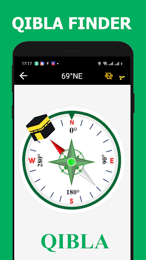 Android application Qibla Compass - Prayer Times screenshort